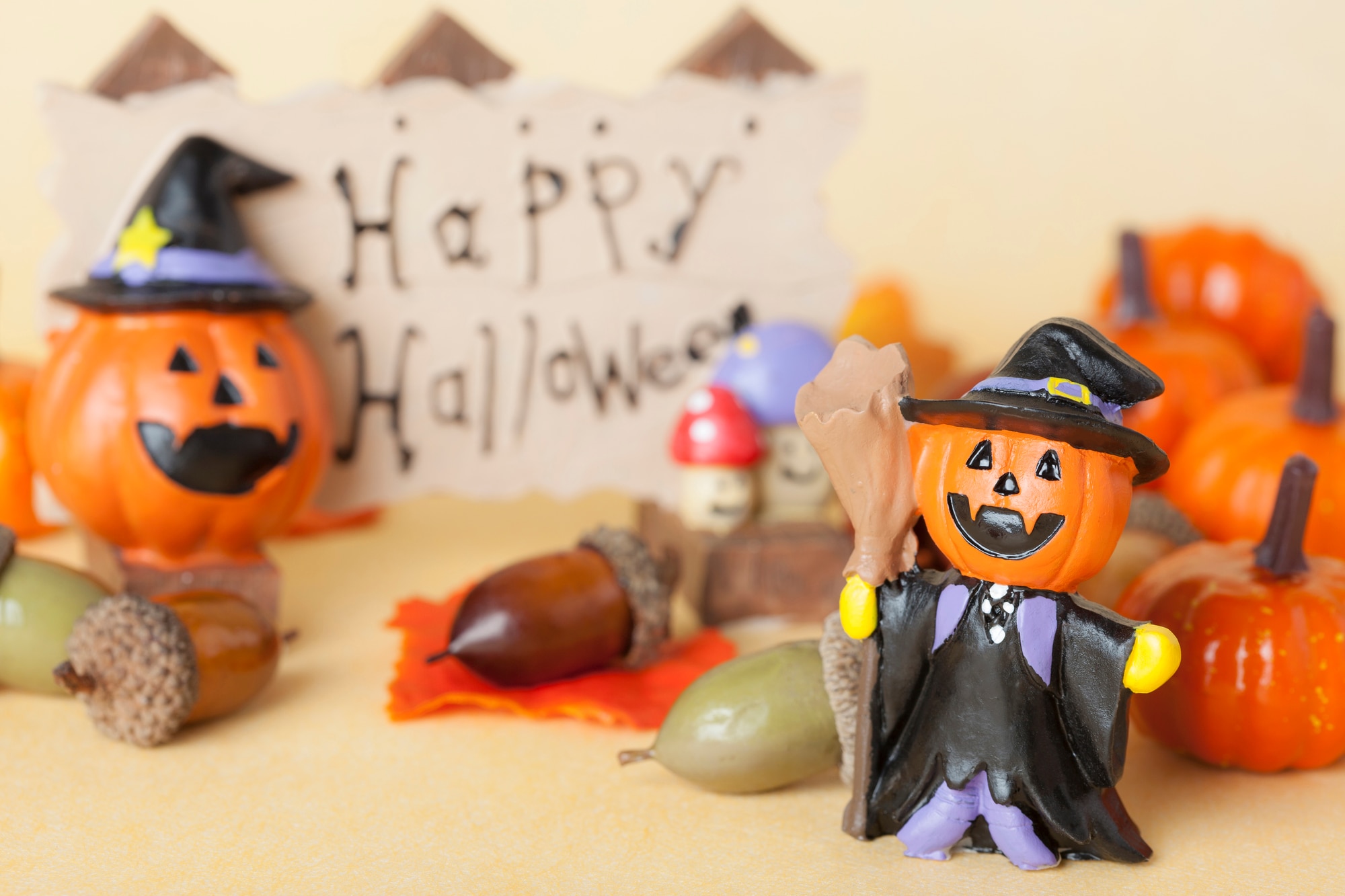 ハロウィンの飾りつけ